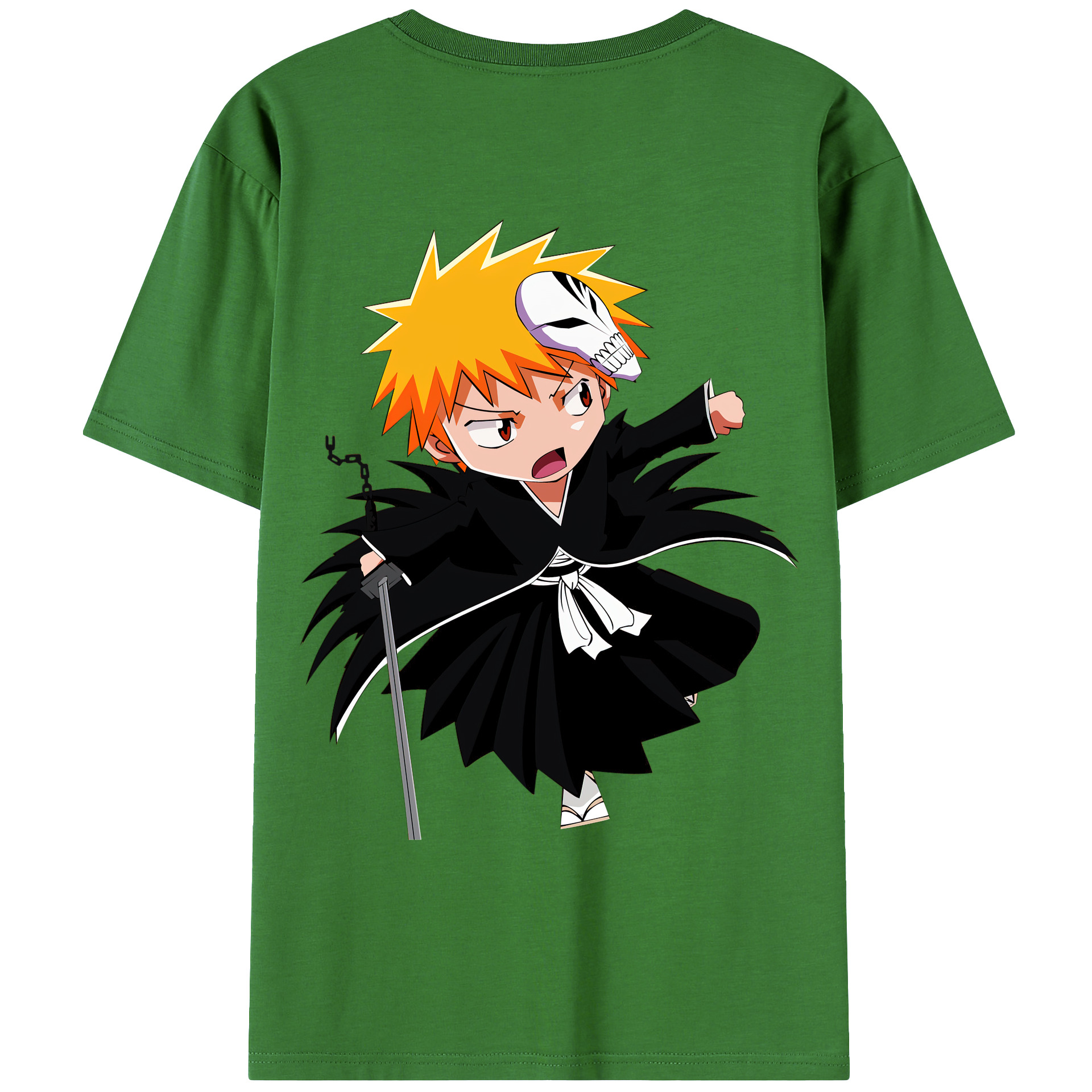 （画像用） ブリーチ 黒崎一護（くろさき いちご）BLEACH Kurosaki Ichigo レディース半袖Tシャツ(バックプリント)